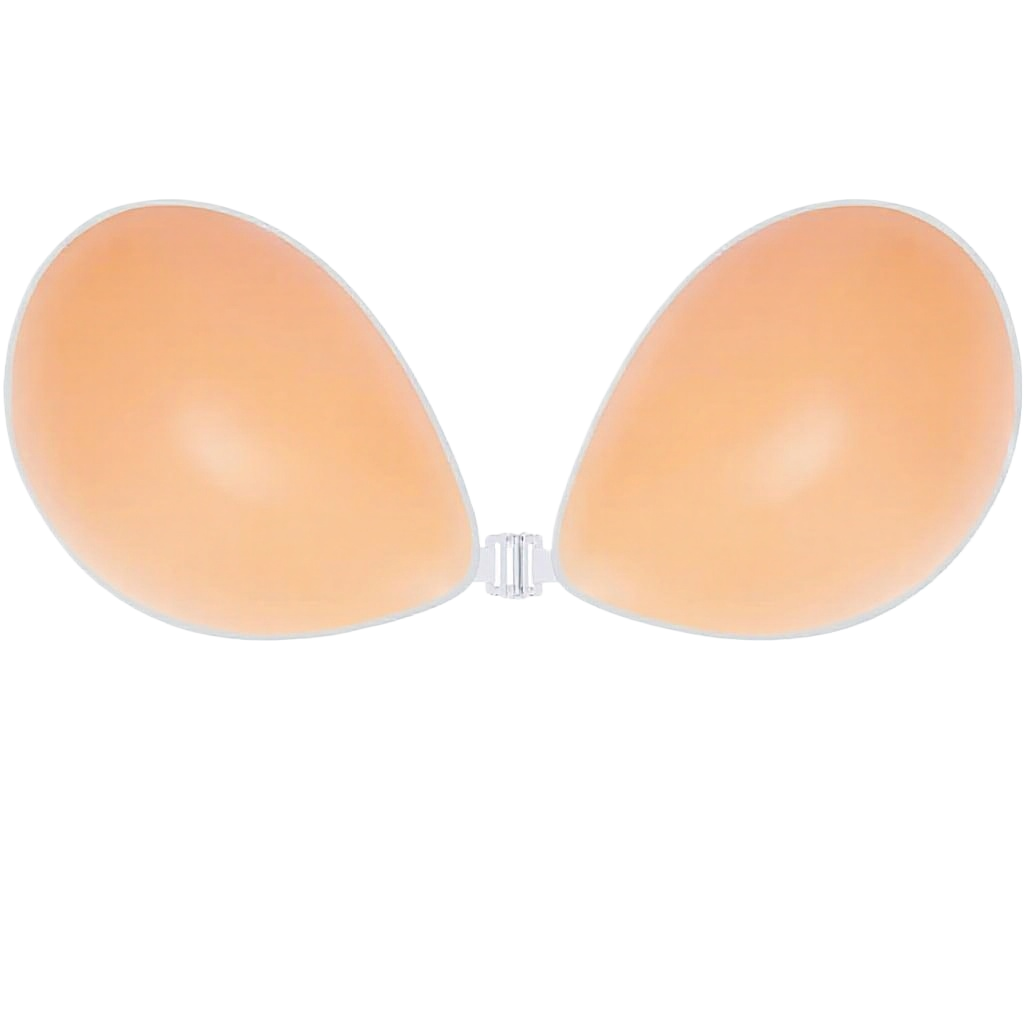 Strapless Bra Backless - บราซิลิโคนแบบไร้สาย ยกทรงแบบดันทรง ใช้ซ้ำได้ ติดแน่น ไม่มีสาย ไม่มีสายหลัง