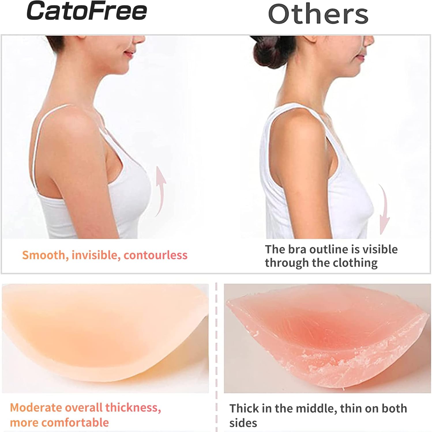 บราซิลิโคนแบบไร้สาย ยกทรงแบบดั - Strapless Bra Backless บทวิจารณ์และราคา